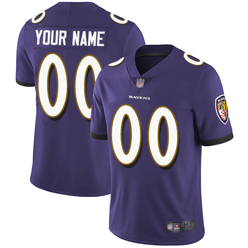 Limited Purple Men Home Jersey NFL Customized Football Baltimore Ravens Vapor Untouchable->customized nfl jersey->Custom Jersey